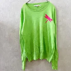 OLD NAVY オールドネイビー ニット ライムグリーン トンボ 【M】