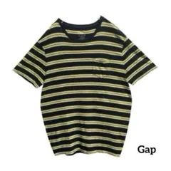 GapギャップTシャツボーダー柄カジュアルポケット付きデザイン人気古着