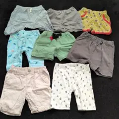 パンツ　半ズボン　ほぼ80cm　8点まとめ売り