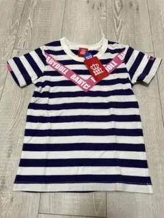 【タグ付き新品】ベビードール　半袖tシャツ　120 ストライプ