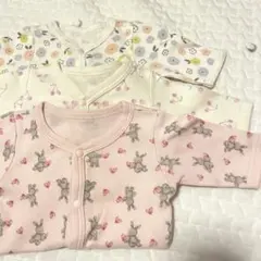 7分袖ロンパース肌着60cm 3枚セット