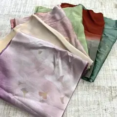 S*1様 T8⭐️ 美品あり　正絹　帯揚げ　和装小物　おまとめ　6点