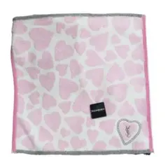 イヴサンローランYSL 希少❤ハート柄❤新品タグ付きタオルハンカチ