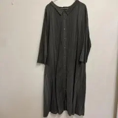 studioCLIP 2wayストライプ長袖ワンピース