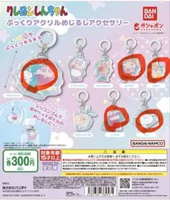 クレヨンしんちゃん ぷっくりアクリルめじるしアクセサリー　ガチャ　５種セット