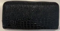 黒 クロコダイル風 長財布
