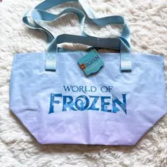 新品未使用　アナ雪　WORLD OF FROZEN 香港ディズニートートバッグのサムネイル