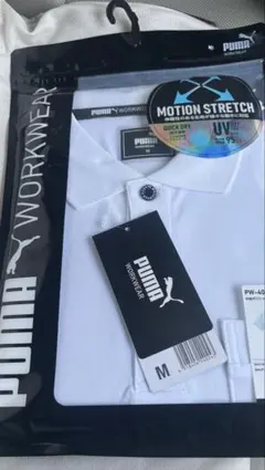 PUMA WORKWEAR 半袖ポロシャツ ホワイト Mサイズ