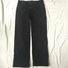 ブラックストライプデニムチノパン