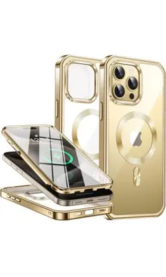 iPhone 15Pro用 ゴールドケース