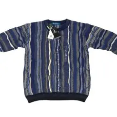 【美品】Merino Collection総柄クージー風ニット オーストラリア製