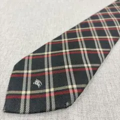 Burberrys バーバリー ノバチェック シルク ネクタイ ブラック系