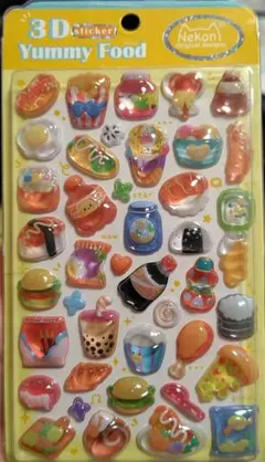 YummyFood　ぷっくりシール