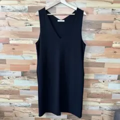 chocol raffine robe ブラック ノースリーブワンピース