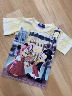 【Tokyo Disneyland】日本製 ミッキー&ミニー Tシャツ 110