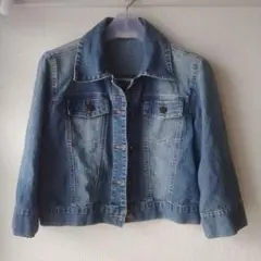 デニムジャケット ショート丈　y2k 平成ギャル　女児　M