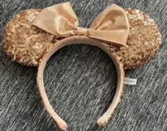 東京ディズニーリゾート ゴールドミニーマウス耳カチューシャ