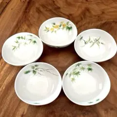 有田焼　童工房　四季の草花 絵変わり 小鉢 5客セット 陶器 皿のサムネイル