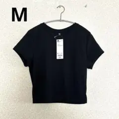 GU　リブミニT　M　ブラック