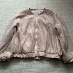 GU ジップアップジャケット 140ピンク