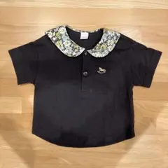 バースデイ　Cottoli 襟付きポロシャツ　黒 80