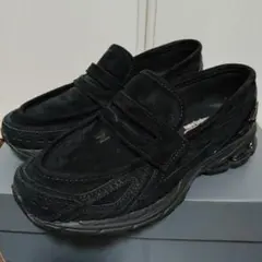 着用1回 U1906LNT 26cm ニューバランス 黒スウェード ローファー