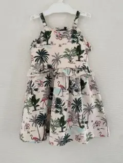 Janie and Jack/新品タグ付きフラミンゴ柄ワンピース90-100cmのサムネイル