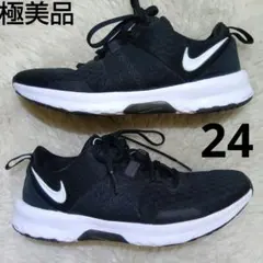 極美品　NIKE シティ トレイナー 3 スニーカー ブラック 24cmのサムネイル