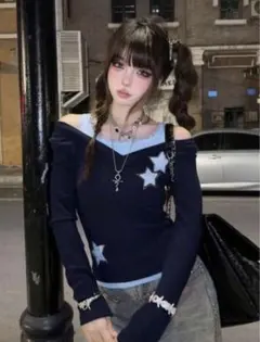 長袖　レディース　トップス　カットソーのサムネイル