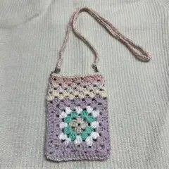 スマホポシェット ハンドメイド かぎ針編み