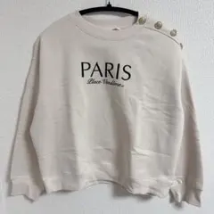 H&M スウェット　エイチアンドエム　S アイボリー