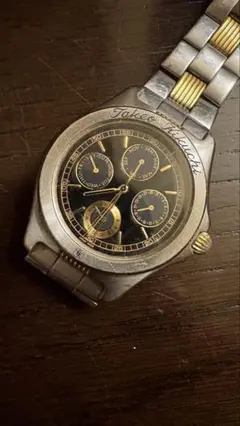 稼働品 TAKEO KIKUCHI タケオキクチ 腕時計 クオーツ　クロノグラフ