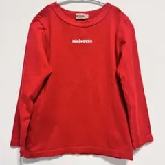 miki HOUSE 赤 長袖カットソー 120