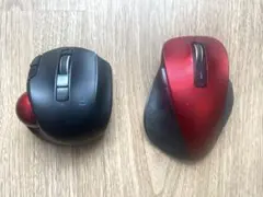 中古Digio トラックボールマウス　エレコム　マウス　2点セット