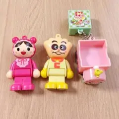 アンパンマン　ブロックラボ　クリームパンダ　あかちゃんまん　ポッポちゃん