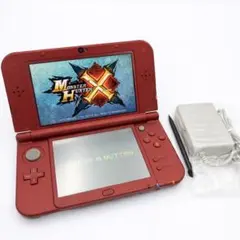 Newニンテンドー3DS LL メタリックレッド 上画面IPS 動作良好 充電器