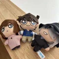 名探偵コナン ぬいぐるみ 初期 希少 マスコット 3種セット レトロ
