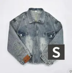 L2222　ユニークデニムジャケット　XL（navy）　地底人ONLINE 10日以内お届け】ユニークデニムジャケット L2222