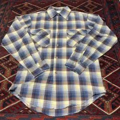 70s BICMAC OLD チェックシャツ 衿芯　JCPenny