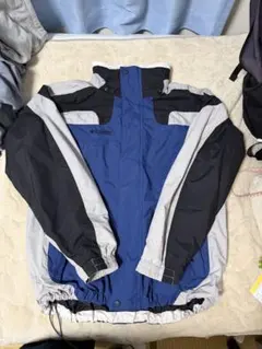 Columbia ナイロンジャケット 青黒灰 M