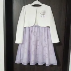 ブランシェス　120 キメ服　入学式　フォーマル　女の子 薄紫　紫　パープル