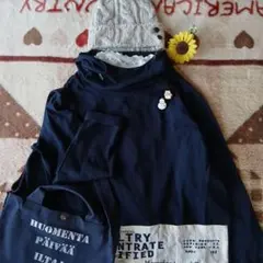 CUBE SUGAR♡英字ポッケが可愛い異素材パーカープルオーバー♡ゆったり～♪