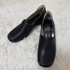 新品　CLUB DE SAKI ブラック　レザー　パンプス　ローファー　24.5のサムネイル