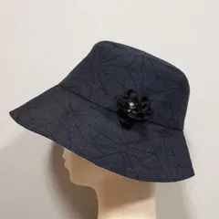 大島紬バケットハット 薔薇柄 両面正絹 選べる 内布 handmade - メルカリ