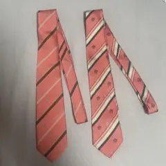 EAST BOY ストライプネクタイ ピンク 2本セット