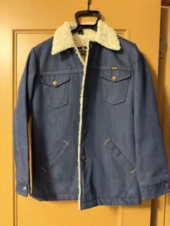 Made in USA MAVERICK デニムジャケット ボア襟 小さ目