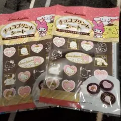 サンリオ チョコプリントシート 100x120mm