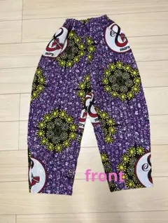 アフリカ布 テーパードパンツ ペグパンツ イージー アフリカンプリント