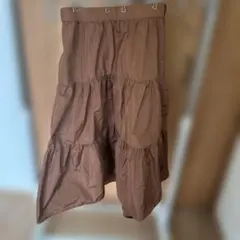 ZARA ザラ ティアードスカート フレアスカート ブラウン系のサムネイル
