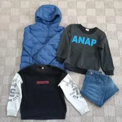 男の子　秋冬服　120　まとめ売り　UNIQLO　ダウン　ANAP　しまむら